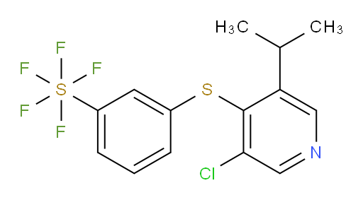 3-((3-chloro-5-isopropylpyridin-4-yl)thio)(pentafluoromercapto)benzene