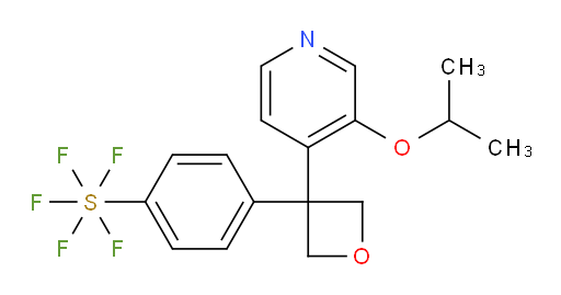 4-(3-(3-isopropoxypyridin-4-yl)oxetan-3-yl)(pentafluoromercapto)benzene