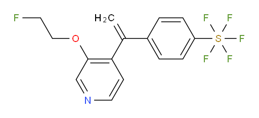 4-(1-(3-(2-fluoroethoxy)pyridin-4-yl)vinyl)(pentafluoromercapto)benzene