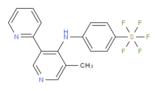 4-((5'-methyl-[2,3'-bipyridin]-4'-yl)amino)(pentafluoromercapto)benzene