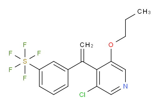 3-(1-(3-chloro-5-propoxypyridin-4-yl)vinyl)(pentafluoromercapto)benzene