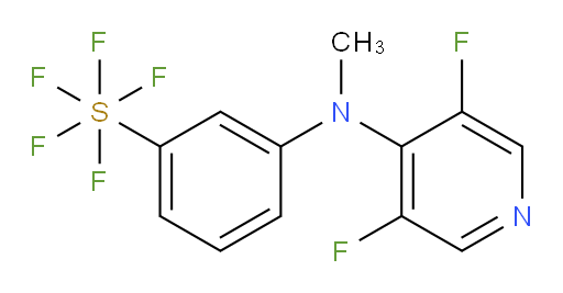 3-((3,5-difluoropyridin-4-yl)(methyl)amino)(pentafluoromercapto)benzene