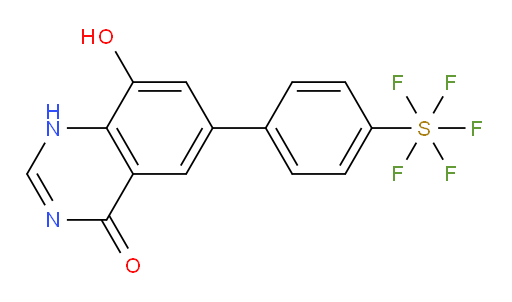 [4-(3,4-Dihydro-8-hydroxy-4-oxo-6-quinazolinyl)phenyl]sulfur pentafluoride