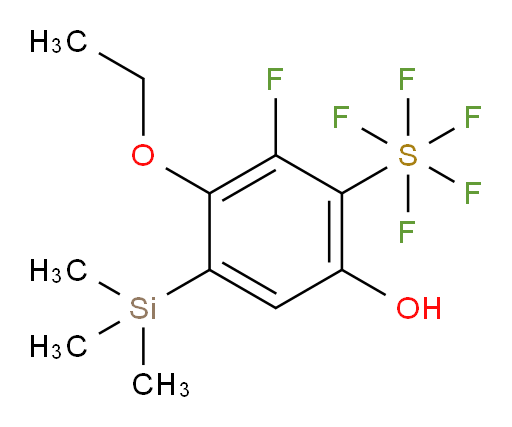 [3-Ethoxy-2-fluoro-6-hydroxy-4-(trimethylsilyl)phenyl]sulfur pentafluoride