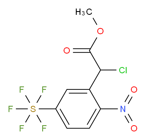 [3-(1-Chloro-2-methoxy-2-oxoethyl)-4-nitrophenyl]sulfur pentafluoride