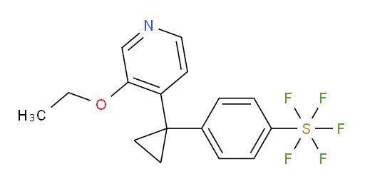4-(1-(3-ethoxypyridin-4-yl)cyclopropyl)(pentafluoromercapto)benzene