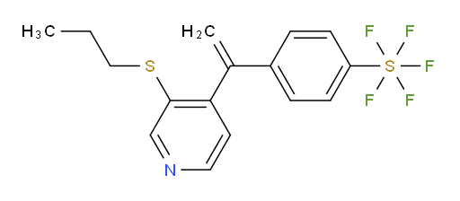 4-(1-(3-(propylthio)pyridin-4-yl)vinyl)(pentafluoromercapto)benzene