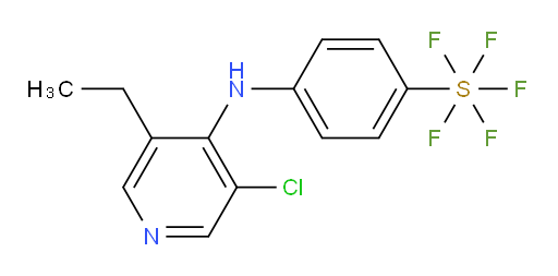 4-((3-chloro-5-ethylpyridin-4-yl)amino)(pentafluoromercapto)benzene
