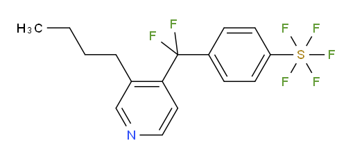4-((3-butylpyridin-4-yl)difluoromethyl)(pentafluoromercapto)benzene
