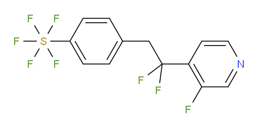 4-(2,2-difluoro-2-(3-fluoropyridin-4-yl)ethyl)(pentafluoromercapto)benzene