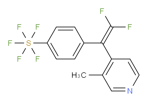 4-(2,2-difluoro-1-(3-methylpyridin-4-yl)vinyl)(pentafluoromercapto)benzene