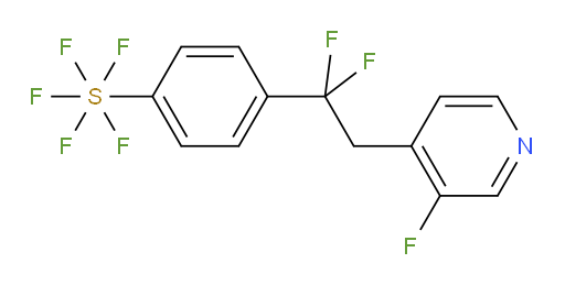 4-(1,1-difluoro-2-(3-fluoropyridin-4-yl)ethyl)(pentafluoromercapto)benzene