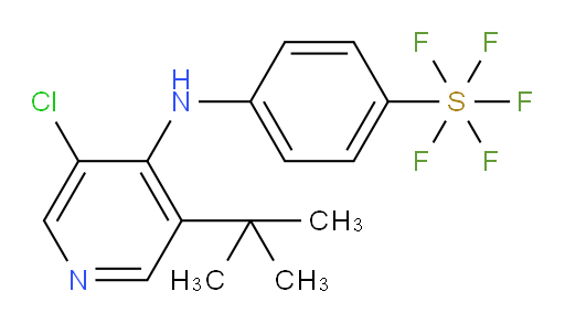 4-((3-(tert-butyl)-5-chloropyridin-4-yl)amino)(pentafluoromercapto)benzene