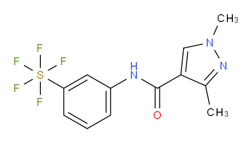 [3-[[(1,3-Dimethyl-1H-pyrazol-4-yl)carbonyl]amino]phenyl]sulfur pentafluoride