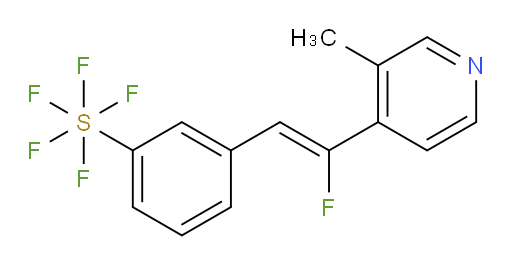 (Z)-3-(2-fluoro-2-(3-methylpyridin-4-yl)vinyl)(pentafluoromercapto)benzene