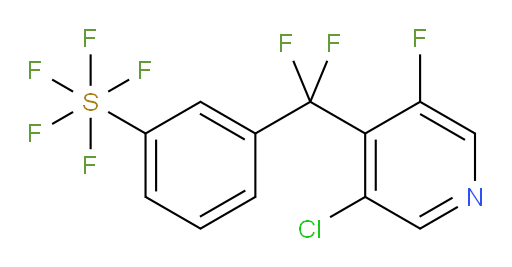 3-((3-chloro-5-fluoropyridin-4-yl)difluoromethyl)(pentafluoromercapto)benzene