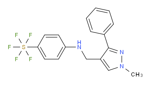 [4-[[(1-methyl-3-phenyl-1H-pyrazol-4-yl)methyl]amino]phenyl]sulfur pentafluoride