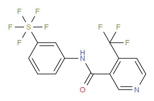 [3-[[[4-(trifluoromethyl)-3-pyridinyl]carbonyl]amino]phenyl]sulfur pentafluoride