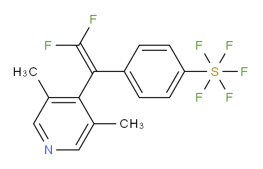 4-(1-(3,5-dimethylpyridin-4-yl)-2,2-difluorovinyl)(pentafluoromercapto)benzene