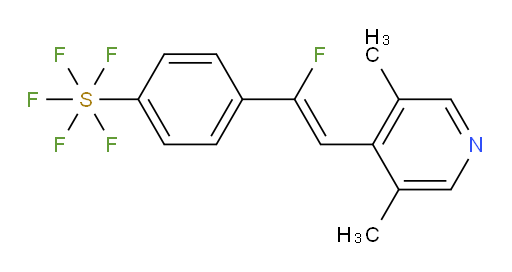 (Z)-4-(2-(3,5-dimethylpyridin-4-yl)-1-fluorovinyl)(pentafluoromercapto)benzene