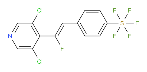 (Z)-4-(2-(3,5-dichloropyridin-4-yl)-2-fluorovinyl)(pentafluoromercapto)benzene