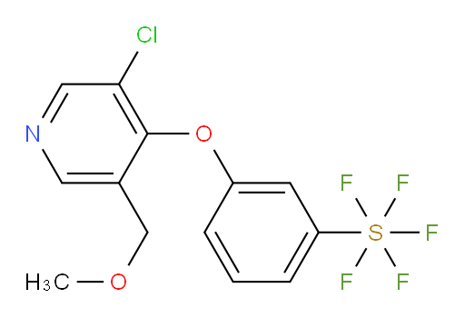 3-((3-chloro-5-(methoxymethyl)pyridin-4-yl)oxy)(pentafluoromercapto)benzene