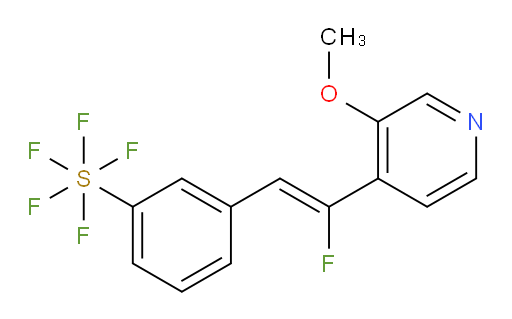 (Z)-3-(2-fluoro-2-(3-methoxypyridin-4-yl)vinyl)(pentafluoromercapto)benzene