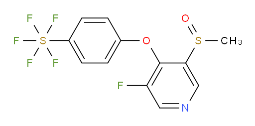 4-((3-fluoro-5-(methylsulfinyl)pyridin-4-yl)oxy)(pentafluoromercapto)benzene