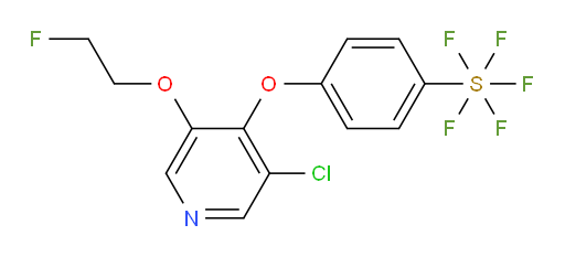 4-((3-chloro-5-(2-fluoroethoxy)pyridin-4-yl)oxy)(pentafluoromercapto)benzene