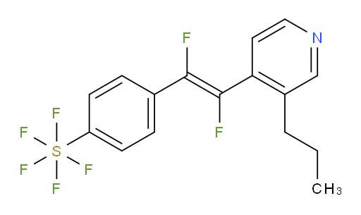(E)-4-(1,2-difluoro-2-(3-propylpyridin-4-yl)vinyl)(pentafluoromercapto)benzene
