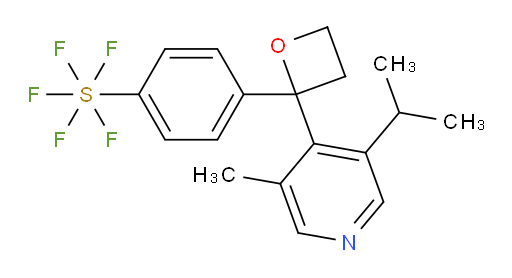 4-(2-(3-isopropyl-5-methylpyridin-4-yl)oxetan-2-yl)(pentafluoromercapto)benzene