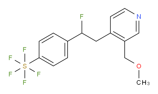 4-(1-fluoro-2-(3-(methoxymethyl)pyridin-4-yl)ethyl)(pentafluoromercapto)benzene