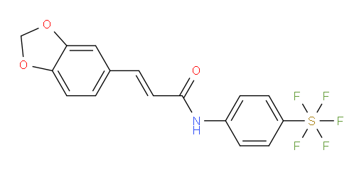 [4-[[3-(1,3-Benzodioxol-5-yl)-1-oxo-2-propen-1-yl]amino]phenyl]sulfur pentafluoride