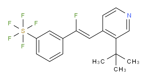 (Z)-3-(2-(3-(tert-butyl)pyridin-4-yl)-1-fluorovinyl)(pentafluoromercapto)benzene