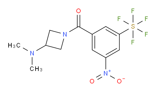 (3-(dimethylamino)azetidin-1-yl)(3-(pentafluoromercapto)-5-nitrophenyl)methanone