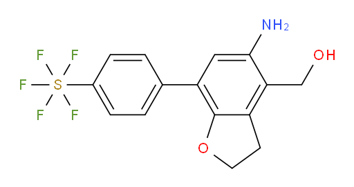 [4-[5-Amino-2,3-dihydro-4-(hydroxymethyl)-7-benzofuranyl]phenyl]sulfur pentafluoride