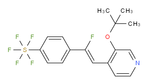 (Z)-4-(2-(3-(tert-butoxy)pyridin-4-yl)-1-fluorovinyl)(pentafluoromercapto)benzene