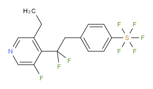 4-(2-(3-ethyl-5-fluoropyridin-4-yl)-2,2-difluoroethyl)(pentafluoromercapto)benzene