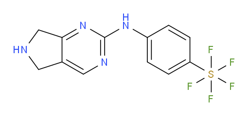 4-((6,7-dihydro-5H-pyrrolo[3,4-d]pyrimidin-2-yl)amino)(pentafluoromercapto)benzene