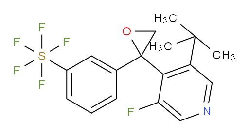 3-(2-(3-(tert-butyl)-5-fluoropyridin-4-yl)oxiran-2-yl)(pentafluoromercapto)benzene