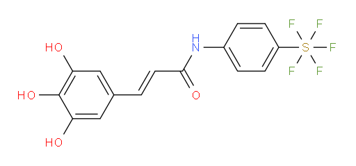 [4-[[1-oxo-3-(3,4,5-trihydroxyphenyl)-2-propen-1-yl]amino]phenyl]sulfur pentafluoride