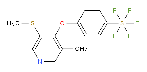 4-((3-methyl-5-(methylthio)pyridin-4-yl)oxy)(pentafluoromercapto)benzene