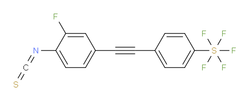 4-((3-fluoro-4-isothiocyanatophenyl)ethynyl)(pentafluoromercapto)benzene
