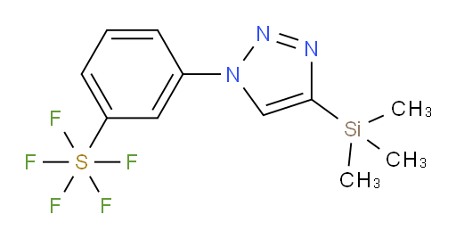 3-(4-(trimethylsilyl)-1H-1,2,3-triazol-1-yl)(pentafluoromercapto)benzene