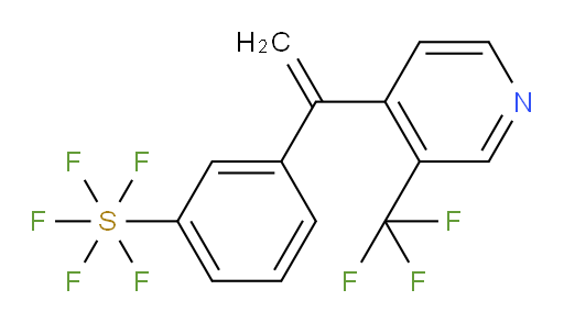 3-(1-(3-(trifluoromethyl)pyridin-4-yl)vinyl)(pentafluoromercapto)benzene