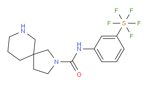 N-(3-(pentafluoromercapto)phenyl)-2,7-diazaspiro[4.5]decane-2-carboxamide