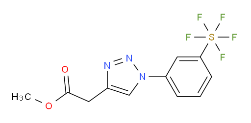 methyl 2-(1-(3-(pentafluoromercapto)phenyl)-1H-1,2,3-triazol-4-yl)acetate