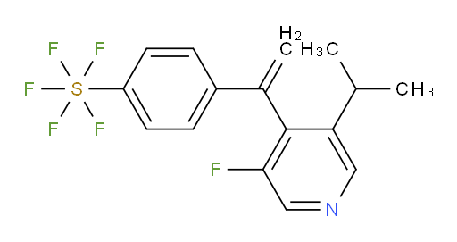4-(1-(3-fluoro-5-isopropylpyridin-4-yl)vinyl)(pentafluoromercapto)benzene