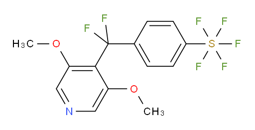 4-((3,5-dimethoxypyridin-4-yl)difluoromethyl)(pentafluoromercapto)benzene