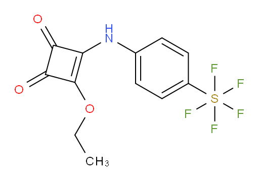 3-ethoxy-4-((4-(pentafluoromercapto)phenyl)amino)cyclobut-3-ene-1,2-dione
